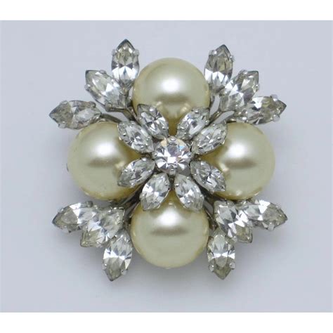 dior pearl brooch|vintage christian Dior brooches.